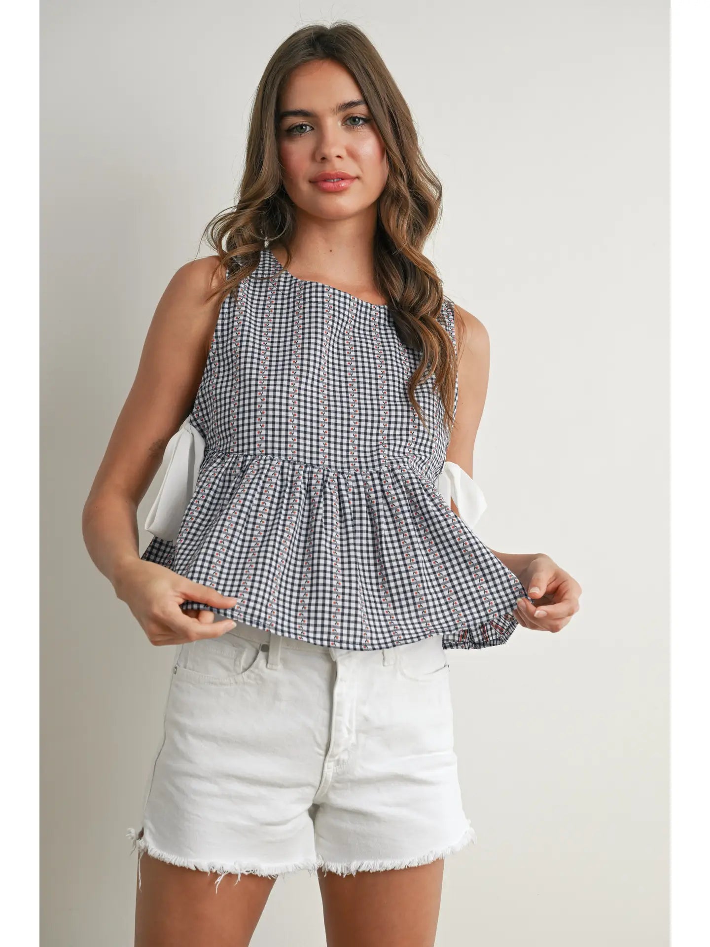 Sky Meadow Peplum Top