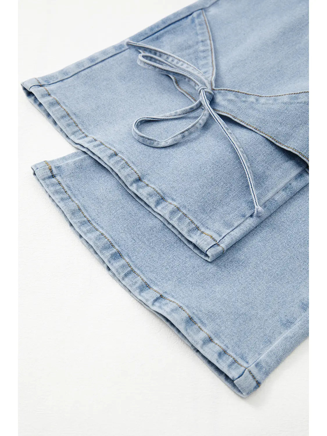 Bowknot Decor Boyfriend Cargo Jeans