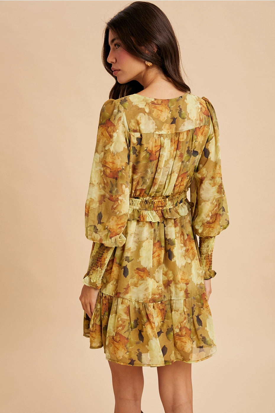 Floral Ruffled Mini Dress