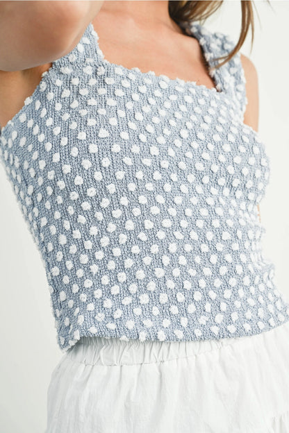 Patterned Sleeveless Stretchable Tank Top