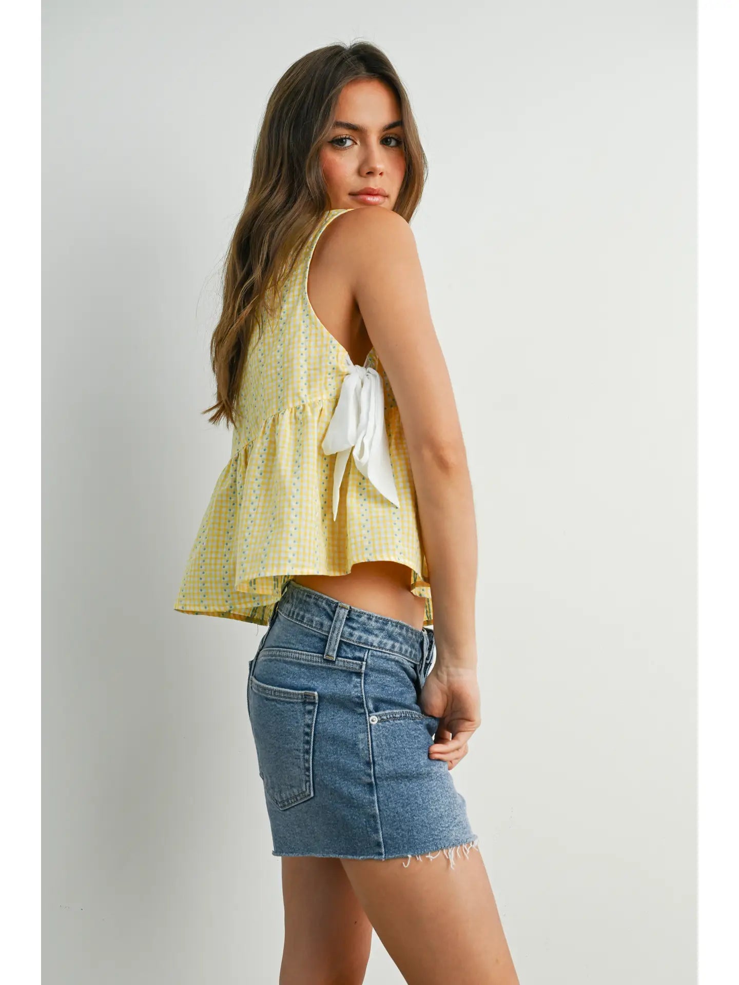 Sky Meadow Peplum Top