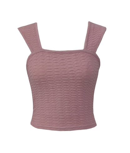 Square-Neck Skinny Cropped Crop Top