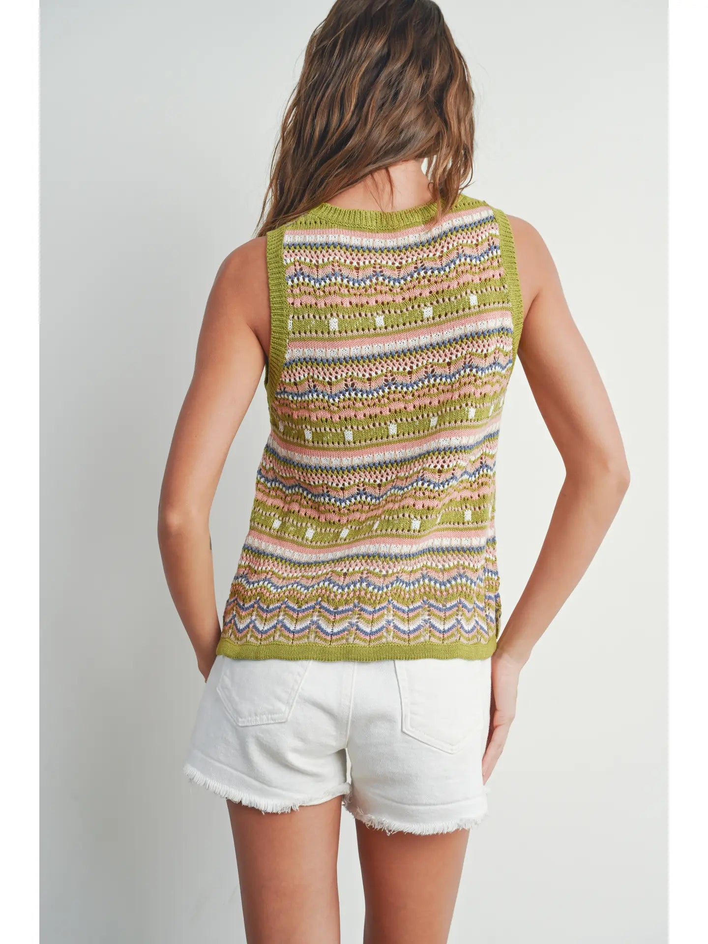 Geo Pattern Knit Top