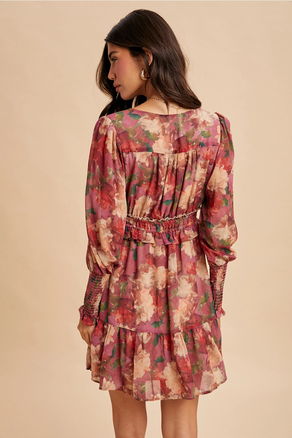 Floral Ruffled Mini Dress