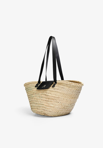 RAFFIA BASKET BAG