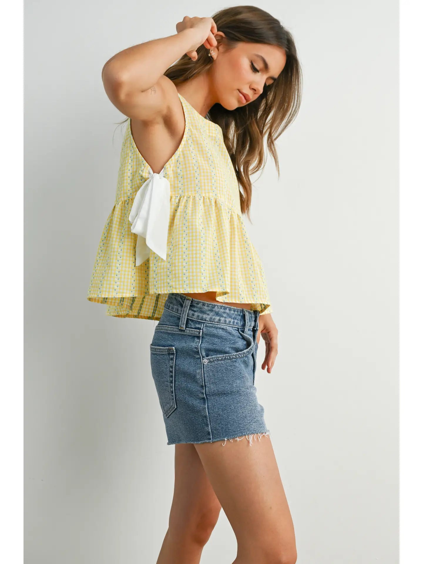 Sky Meadow Peplum Top