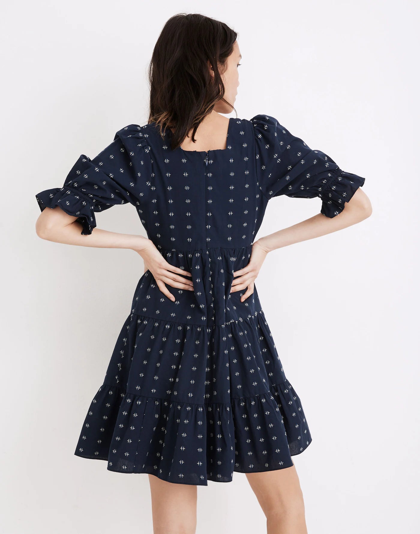 Women Short Dress Dot Pattern - 1pc